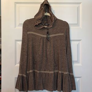 🤎*NWT* Annabelle brand heathered brown hoodie size M🤎